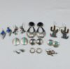 Picture of 10x pair Assorted Native American/Southwestern Sterling Silver Earrings 88g 