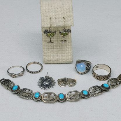 Picture of Shube's Manufacturing Inc. Native American Sterling Silver .925 Jewelry Lot 45.7g  