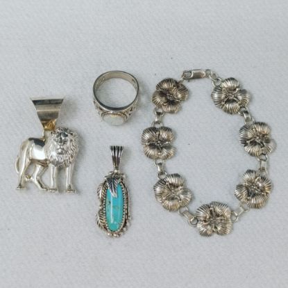 Picture of Carol Felley Anglo Sterling Silver Native American Designer Jewelry Lot 51.3g