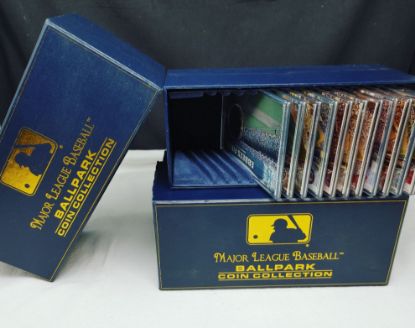 Picture of 21x MLB Ballpark Coins Collection w/ Collector Boxes 