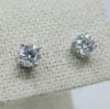 Picture of 14kwg 1.30cttw 4-Prong Screwback Diamond Stud Earrings (SI, H/I)  