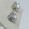 Picture of 14kwg 1.30cttw 4-Prong Screwback Diamond Stud Earrings (SI, H/I)  