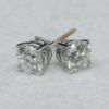 Picture of 14kwg 1.30cttw 4-Prong Screwback Diamond Stud Earrings (SI, H/I)  