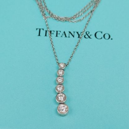 Picture of Tiffany & Co. Diamond & Platinum Journey Pendant Necklace - VS1/G RBD 17"  