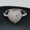 Picture of 14kwg 0.70cttw Heart Shaped Diamond Ring (SI, G/H) Size 10   