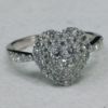 Picture of 14kwg 0.70cttw Heart Shaped Diamond Ring (SI, G/H) Size 10   