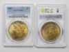 Picture of 2x 1886 Obv/Rev Toned Morgan Dollar $1 Set MS65/MS63 PCGS  