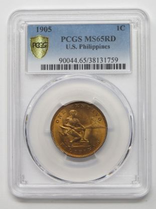 Picture of 1905 Philippines One Centavo 1c MS65RD PCGS 