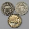 Picture of 1866-1952 Basic US Nickel 5c Type Set w/ 6 Coins 