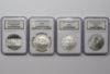 Picture of 1998, 2006, 2x 2007 Silver Commemorative Dollars NGC PF70 MS70 