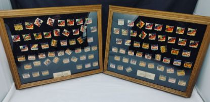 Picture of 2x Mounted 48-Pin 1992 Olympic Fundraising Pin Set w/ Original Box 