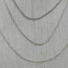 Picture of 3x Tiffany & Co. Sterling Silver Necklaces - Beaded 24", 2x 16" Cable Link  