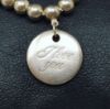 Picture of Tiffany & Co. Sterling Silver Beaded "I Love You" Bracelet 7.25" 7g .925  