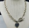 Picture of Vintage Tiffany & Co. Sterling Silver 16" Heart Tag Toggle Necklace 74.1g  