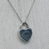 Picture of Tiffany & Co Sterling Silver 16.75" Necklace w/ "Return to Tiffany" Heart Lock Pendant  