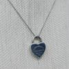 Picture of Tiffany & Co Sterling Silver 16.75" Necklace w/ "Return to Tiffany" Heart Lock Pendant  