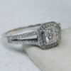 Picture of 18kwg 0.51ct GIA Certified VVS1/I Princess Cut Diamond Engagement Ring Size 7.5  