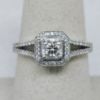 Picture of 18kwg 0.51ct GIA Certified VVS1/I Princess Cut Diamond Engagement Ring Size 7.5  