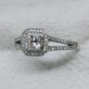 Picture of 18kwg 0.51ct GIA Certified VVS1/I Princess Cut Diamond Engagement Ring Size 7.5  