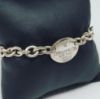 Picture of Tiffany & Co. Sterling .925 "Please Return to" Oval Charm 8" Chain link Bracelet 27.4g  