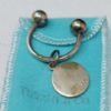 Picture of Tiffany & Co. Sterling Silver Key Ring w/ Circle Tag .925 10.1g  