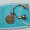 Picture of Tiffany & Co. Sterling Silver Key Ring w/ Circle Tag .925 10.1g  