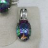 Picture of 14k Synthetic Alexandrite Ring (7.5) and French Back Earring Set 