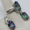 Picture of 14k Synthetic Alexandrite Ring (7.5) and French Back Earring Set 