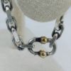 Picture of Tiffany & Co. Sterling Silver and 18k 1837 "Makers" Chain Link Bracelet 8.25" 51g  