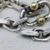 Picture of Tiffany & Co. Sterling Silver and 18k 1837 "Makers" Chain Link Bracelet 8.25" 51g  