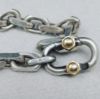 Picture of Tiffany & Co. Sterling Silver and 18k 1837 "Makers" Chain Link Bracelet 8.25" 51g  