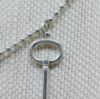 Picture of Tiffany & Co. Sterling Silver Beaded 23.5" Necklace w/ 2 Key Pendants 22g .925  