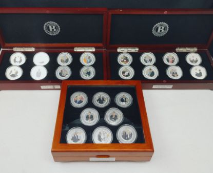 Picture of 3x  8-Coin President Obama Legacy Proof Coin Collection  w/ Display Cases  