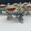 Picture of Set of 6 Vintage Silver Plated Seashell Salt Cellars w/ Spoons and Original Box  