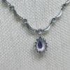 Picture of 18kwg 17" Necklace w/ 1.20ct Tanzanite & 1.0cttw VS/G-H Diamond Pendant 