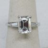 Picture of .800 Platinum 2.25ct Emerald Cut VS2/G Diamond Engagement Ring Size 5.25  