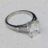 Picture of .800 Platinum 2.25ct Emerald Cut VS2/G Diamond Engagement Ring Size 5.25  