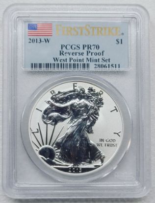 Picture of 2013-W Reverse Proof American Silver Eagle PR70 PCGS