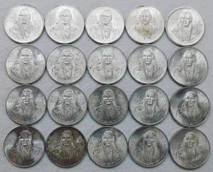 Picture of 20x 1978 Mexico 100 Peso UNC/BU Silver  