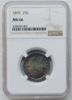 Picture of Obv Toned 1893 Barber Quarter Dollar 25c MS66 NGC