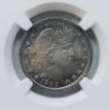 Picture of Obv Toned 1893 Barber Quarter Dollar 25c MS66 NGC