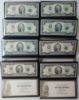 Picture of (8) Uncirculated $2 Bicentennial Federal Reserve Notes in Gift Box and Folder 