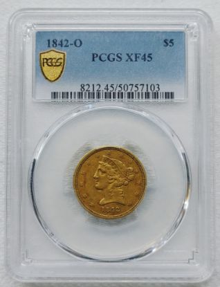 Picture of 1842-O $5 Liberty Head Gold XF45 PCGS 