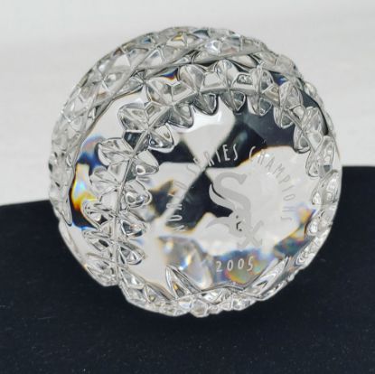 Picture of Chicago White Sox World Series Champion Waterford Crystal Paperweight  