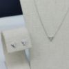 Picture of 14kgw 18" 0.3cttw I2/I Diamond Pendant Necklace and 0.5cttw I2/I Earring Set  