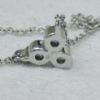 Picture of 14kgw 18" 0.3cttw I2/I Diamond Pendant Necklace and 0.5cttw I2/I Earring Set  