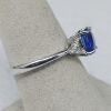 Picture of Cushion Cut 1.76ct Tanzanite & Diamond Platinum Ring Size 7  