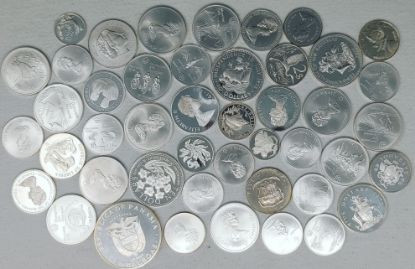 Picture of 52.82oz Assorted World/Foreign Silver Coins & Commemoratives 1642.6g 