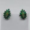 Picture of 14k Emerald Earrings and Ring Size 8 Set 10g  