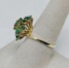 Picture of 14k Emerald Earrings and Ring Size 8 Set 10g  